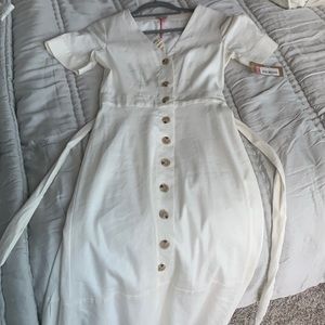 Never worn cremieux button dress